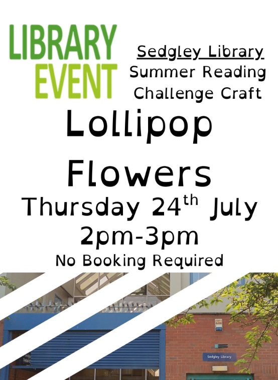 Sedgley Library - Lollipop Flowers